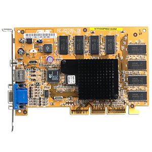 Grafische kaart nVidia GeForce2 MX400 64MB SDR AGP 4x VGA NV11 Board ASUS V7100